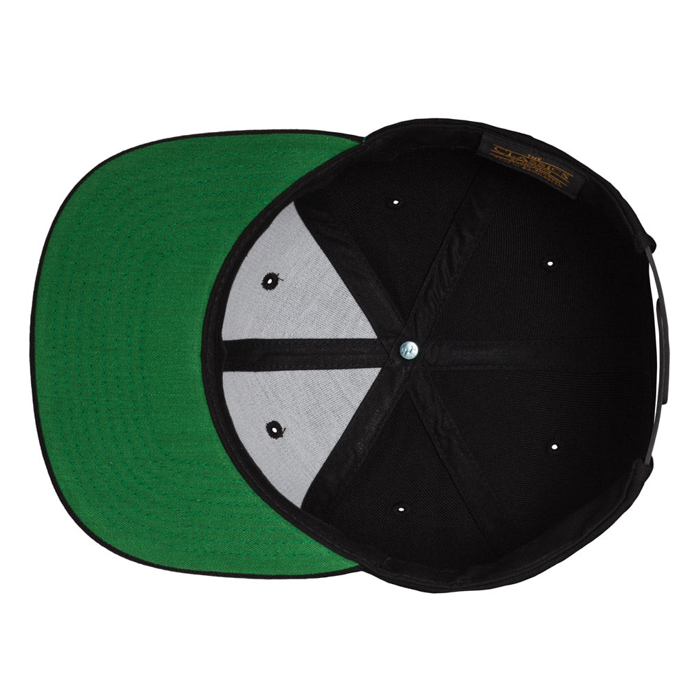 Yupoong - Kids 6-12 Snapback - Black - capstore.dk